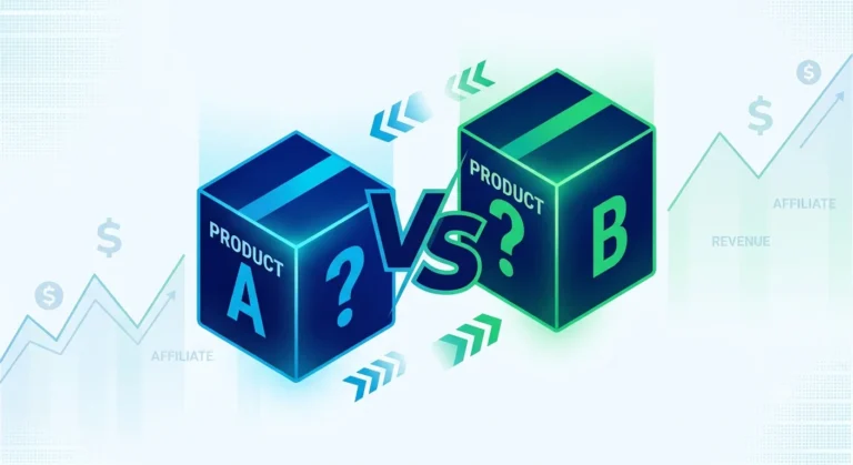 2 boxes, product A versus product B