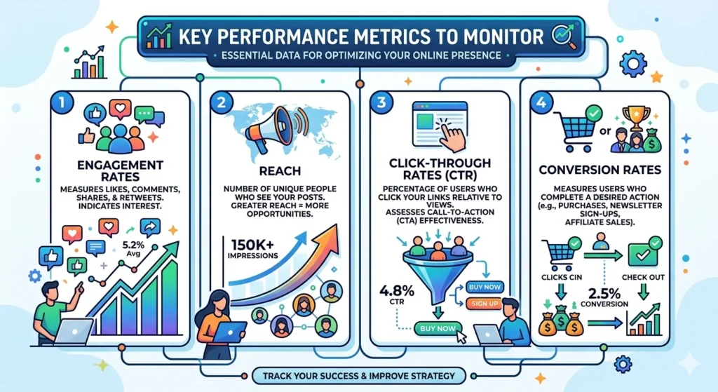 infographic of Key Performance Metrics to Monitor