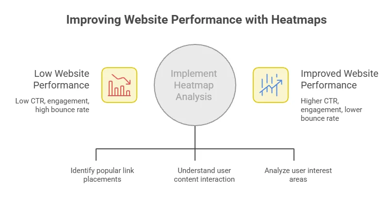infographic of Setting Goals for Using Heatmaps